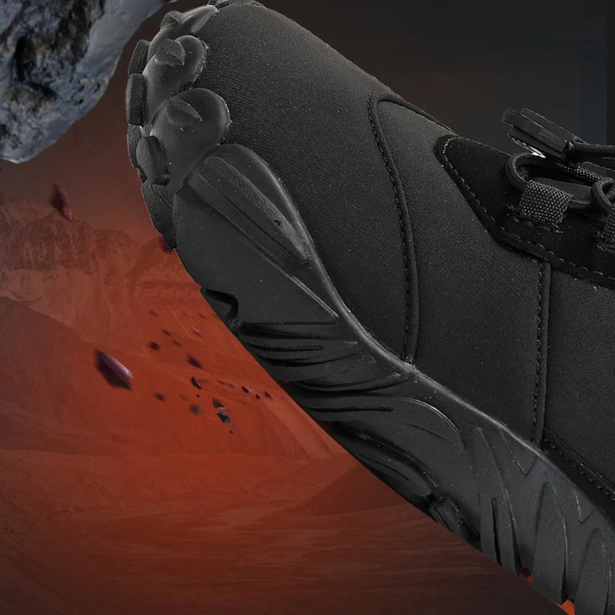 Fleece Barfußschuhe Winter Outdoor Barfußschuhe Herren Damen Herbst Winter, Wasserdicht Barfussschuhe Barefoot Shoes, Trocknend Traillaufschuhe Wanderschuhe Zehenschuhe