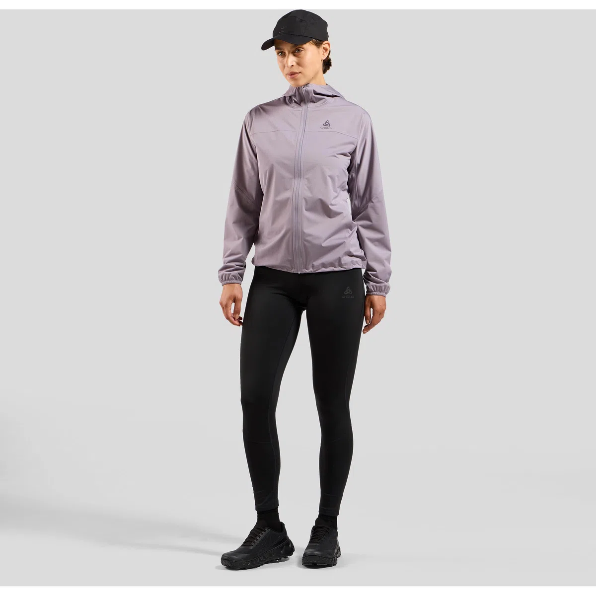 Odlo Damen X-Alp Waterproof Jacket Laufbekleidung Laufjacke Gray Ridge - Flieder S