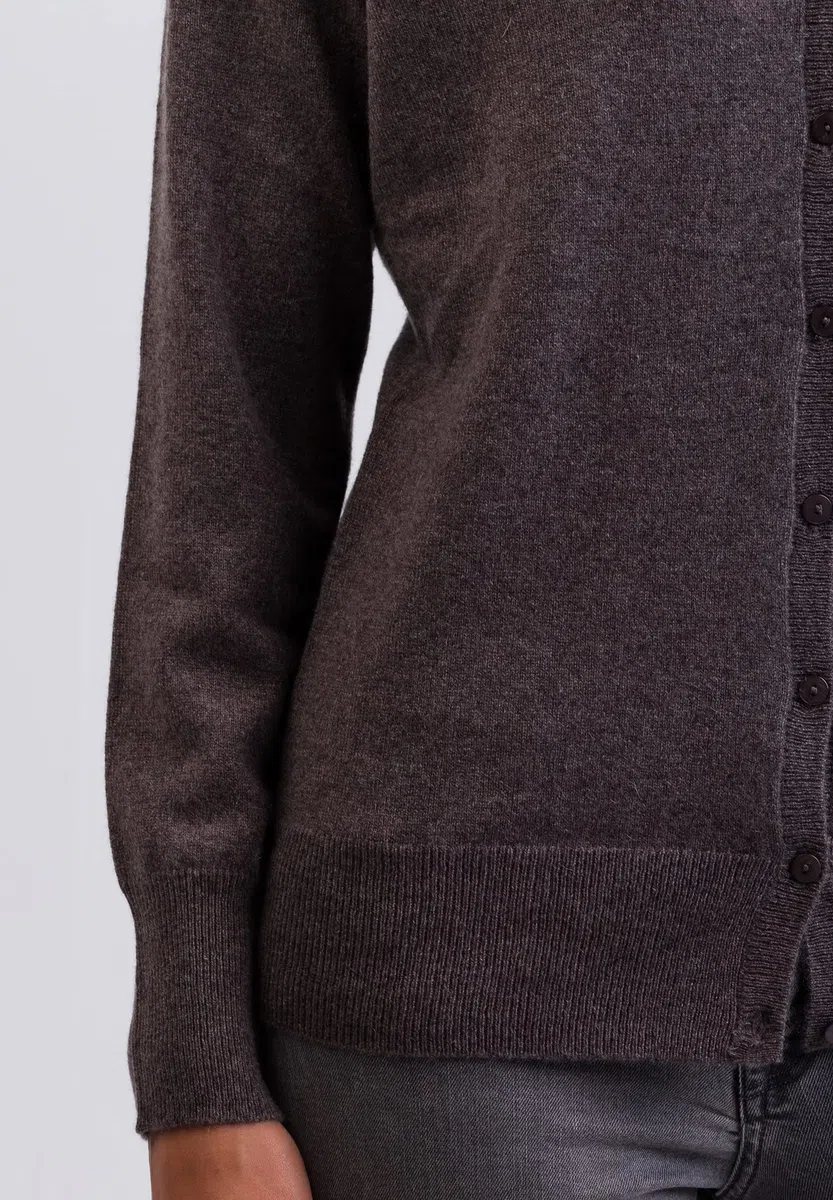100% Kaschmir Damen Pullover Cardigan V-Ausschnitt | Strickjacke V-Ausschnitt 2-fädig