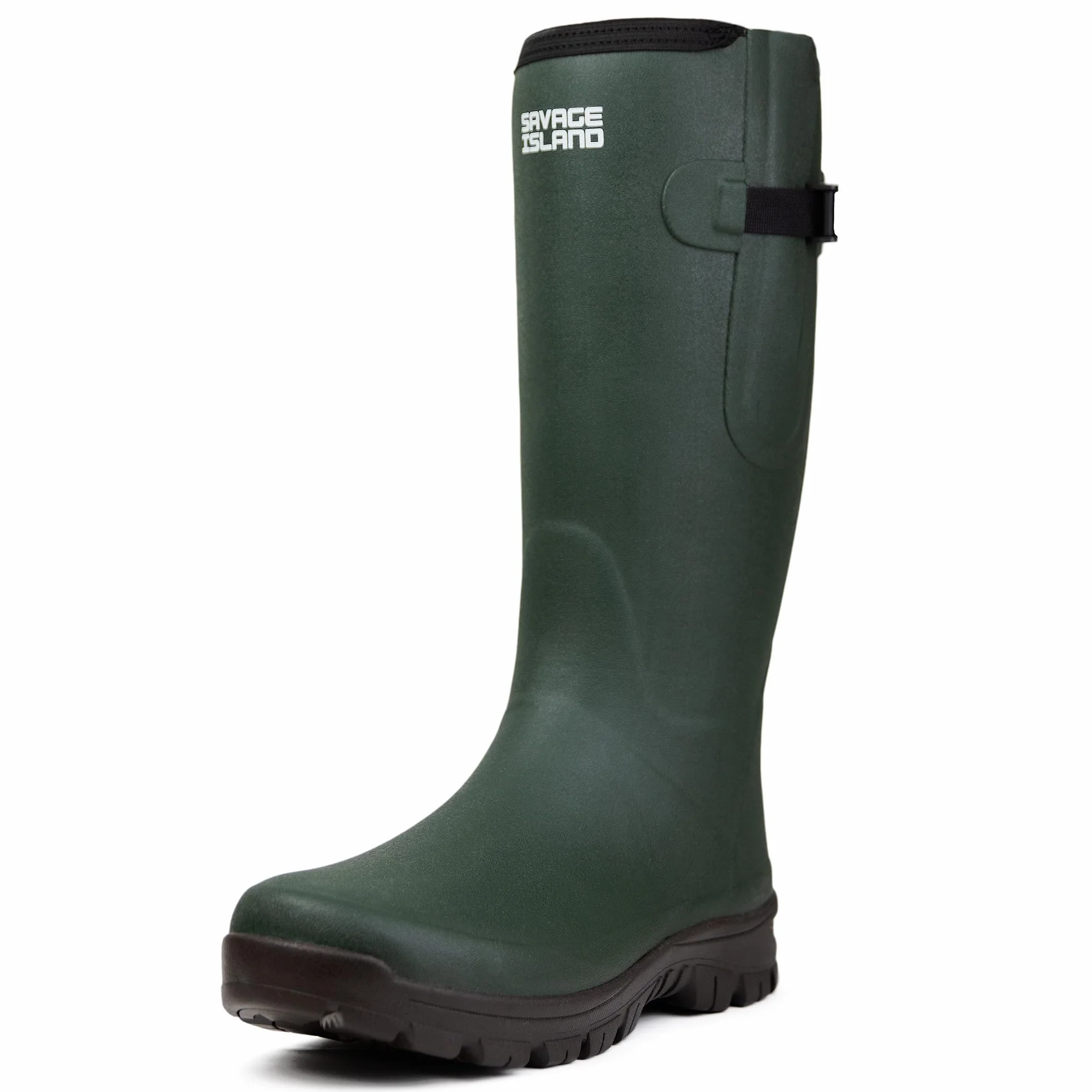 Savage Island Lachlan Gummistiefel für Herren, Gummi, wetterfest, mit Neopren gefüttert, wasserdicht