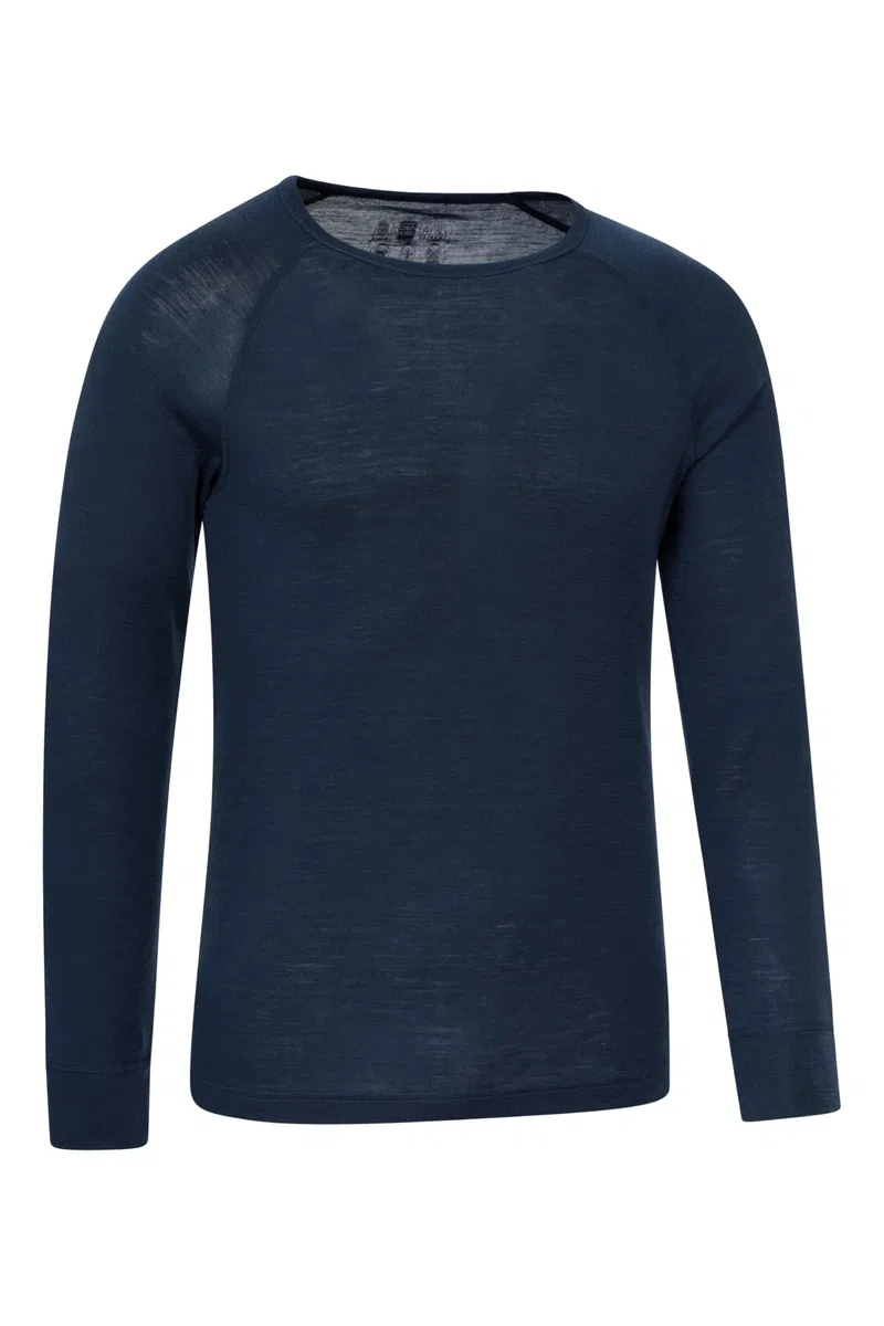 Mountain Warehouse Talus Herren-Langarmshirt mit Reißverschluss - Runde Halsausschnitt & Reißverschluss - Unterhemd Funktionsunterwäsche, Thermounterwäsche