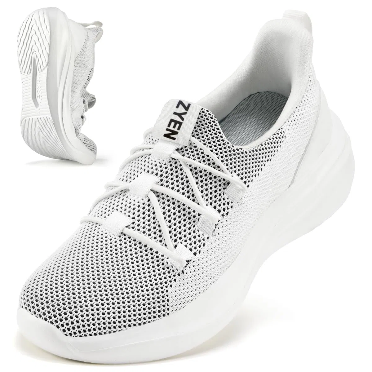 ZYEN Slip on Sneakers Damen rutschfeste Sportschuhe Damen Leichtg Atmungsaktiv Turnschuhe Freizeitschuhe Walkingschuhe Bequeme Geeignet für Jogging Walking Fitness Outdoor Tennis Shoes