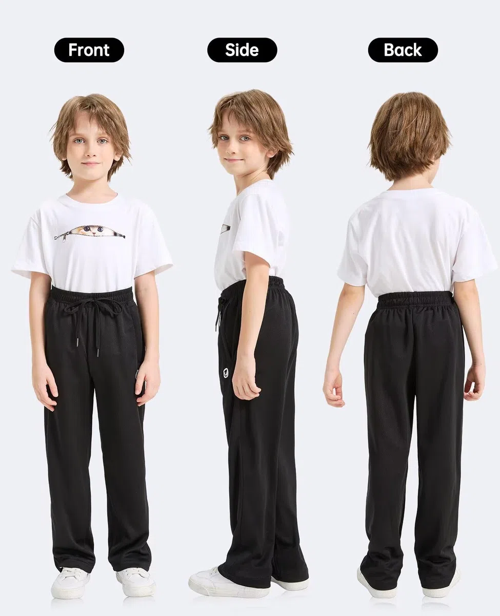 OCYMA 5 Pack Jogginghose Kinder Jungen,Baggy Jogginghose Jungs mit reißverschluss Mesh Trainingshose Kinder für Jungen von 5-24