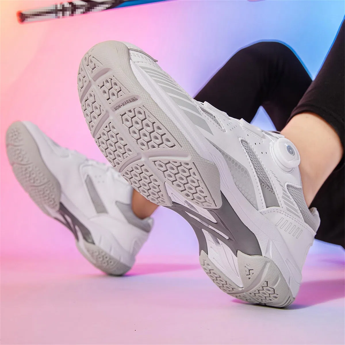 Badminton-Schuhe Leichte Tischtennis- Und Pickleball-Schuhe Für Herren Damen All-Court-Sneaker Nicht Abfärbend rutschfest
