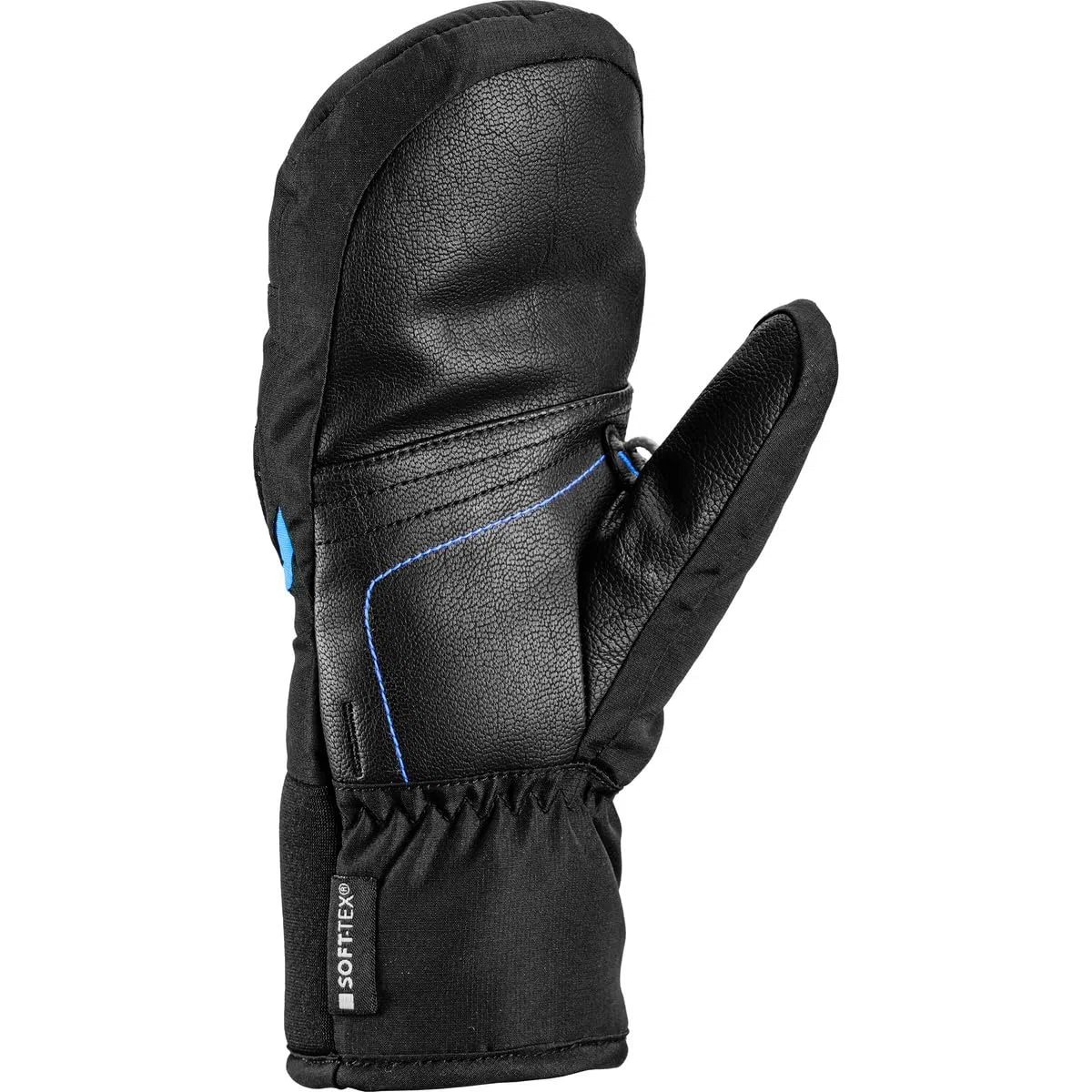 LEKI Kinder Griffin 3D Handschuhe, Black-Cyan, EU 5