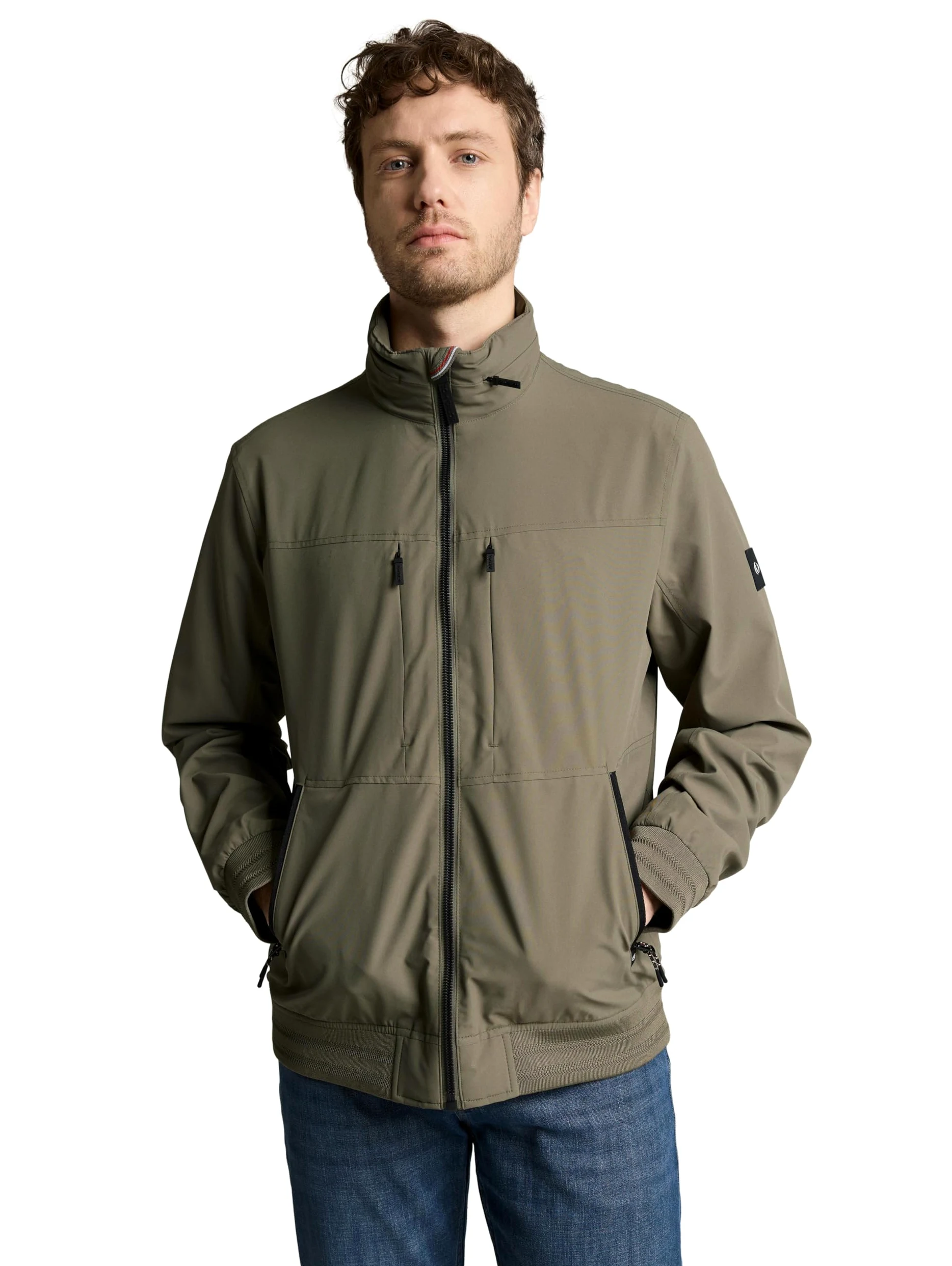 TOM TAILOR Herren Casual Blouson mit Stehkragen