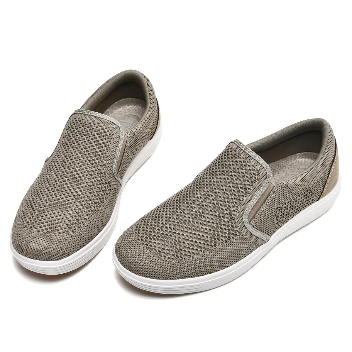 konhill Herren Slip On Schuhe Trainers - Casual Atmungsaktiv Komfortabel Mesh Walking Schuhe Kleid Sneaker Loafers
