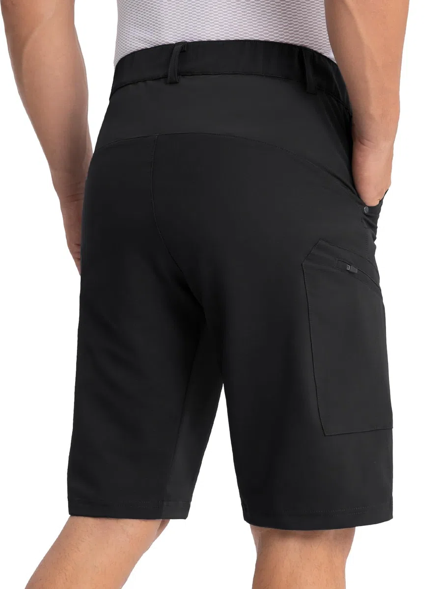 BERGRISAR Fahrradhose Herren Atmungsaktiv MTB-Mountaninbike Hose Herren Kurz mit 5 Taschen