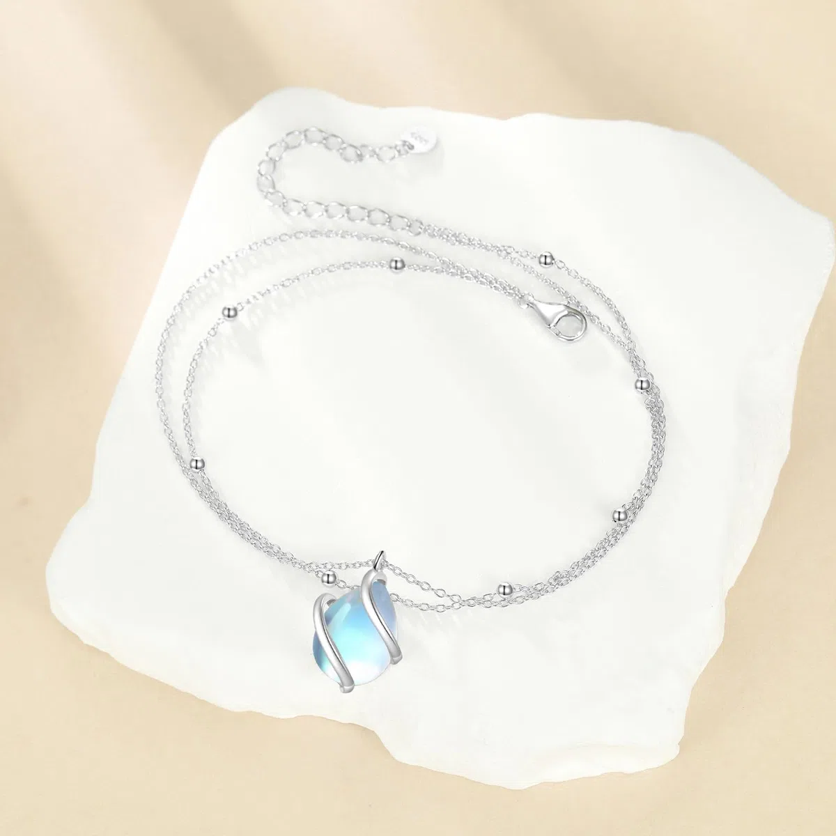 POPLYKE Schmetterling/böses Auge Anket Sterling Silber Verstellbare Kette Schmuck für Frauen
