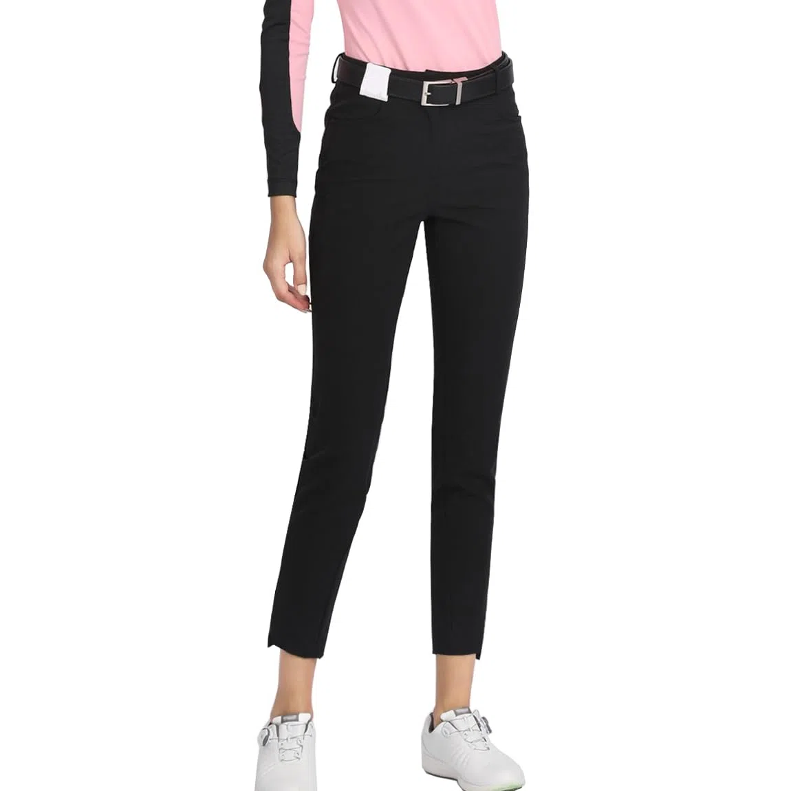 Damen Golfhose Sommer Leichte Stretch Slim Fit Schnelltrocknende Anzughose Lässige Arbeitshose Knöchelhose