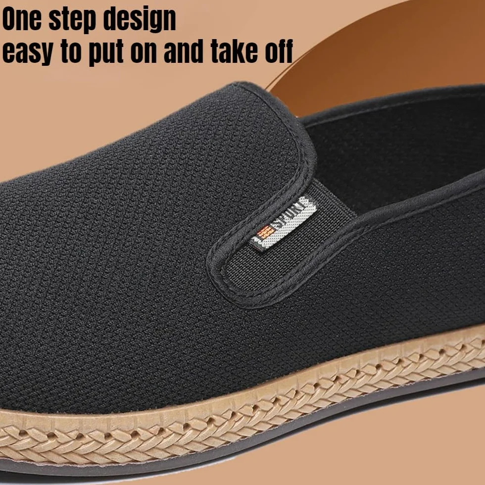 Espadrilles Herren Mesh Slippers für Herren Atmungsaktive Loafers Sommer Schuhe