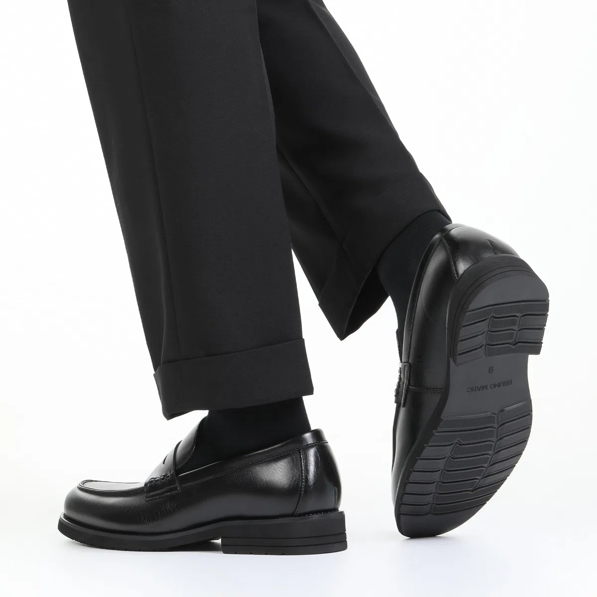 Bruno Marc Herren Penny Loafer Slipper Elegante Business Schuhe zum Hineinschlüpfen Formelle Freizeit Mokassins Bequeme Dress Schuhe
