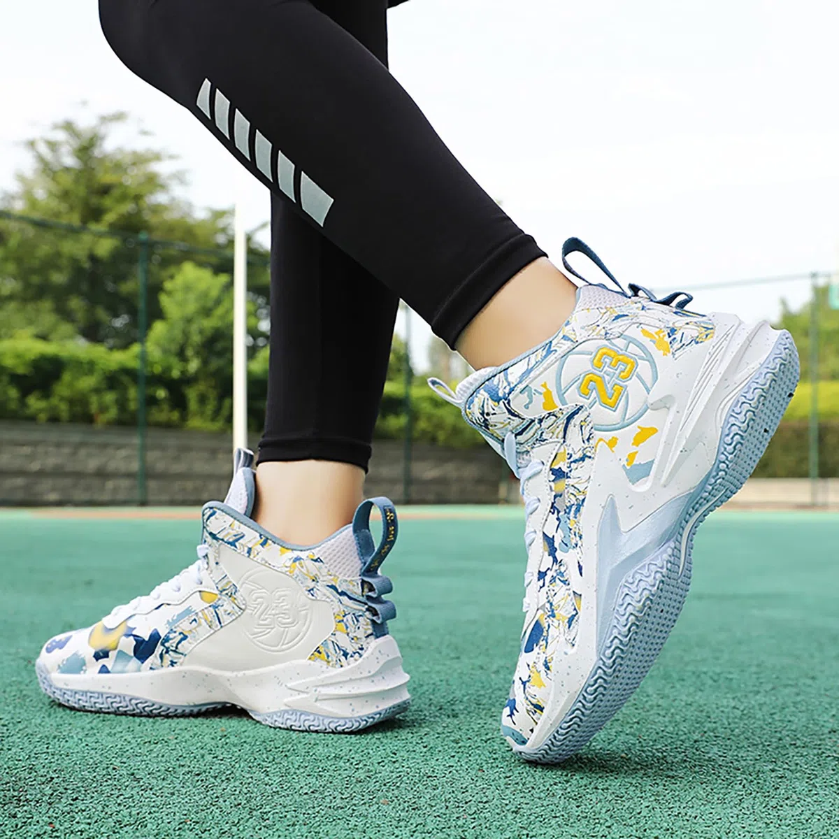 Herren Basketballschuhe High Top Sportschuhe Casual Atmungsaktiv Tennis Schuhe Herren Gym Sneaker Hallenschuhe