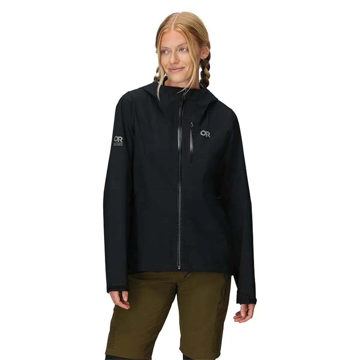 Outdoor Research Freewheel Damen Regenjacke Stretch | MTB Ausrüstung Wasserdicht Winddicht Leicht