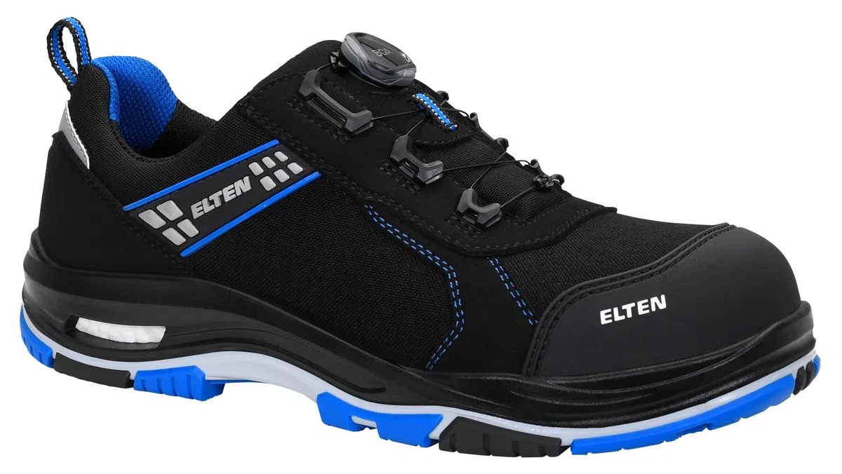 ELTEN IAN XXTP Pro BOA Blue Low ESD S3S | Sicherheitsschuhe für Damen & Herren, Kunststoffkappe, leicht, atmungsaktiv