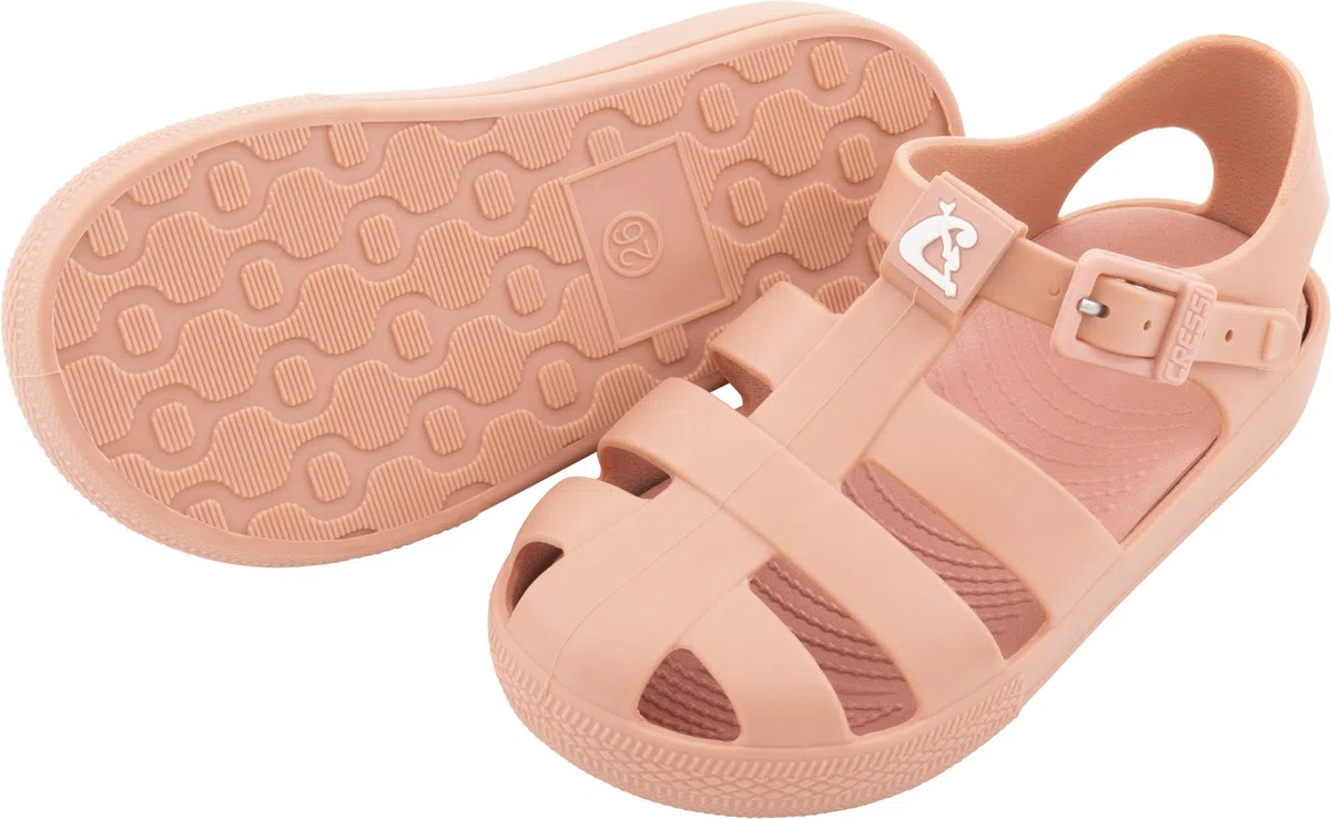 CRESSI seit 1946 - Joghi Kid Sandals - Leichte Bequeme Praktische Sandalen Spinnen Style für Jungen und Mädchen, Riemchen mit Schnalle, für Hause, Strand, Meer, Pool und Ausflüge - Rosa - 24 EU