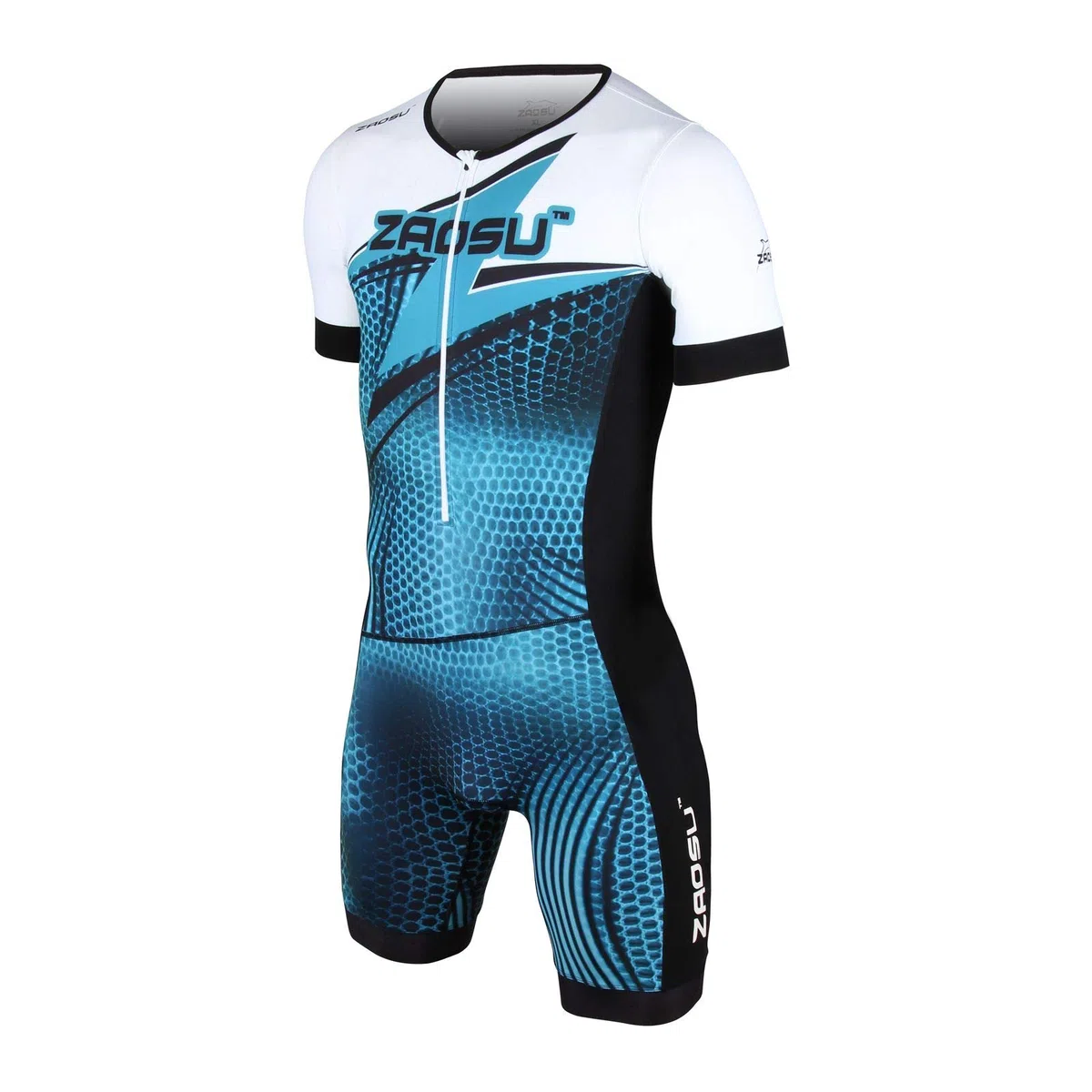 ZAOSU Racing Herren Aerosuit - Trisuit Einteiler | Triathlonanzug mit Arm