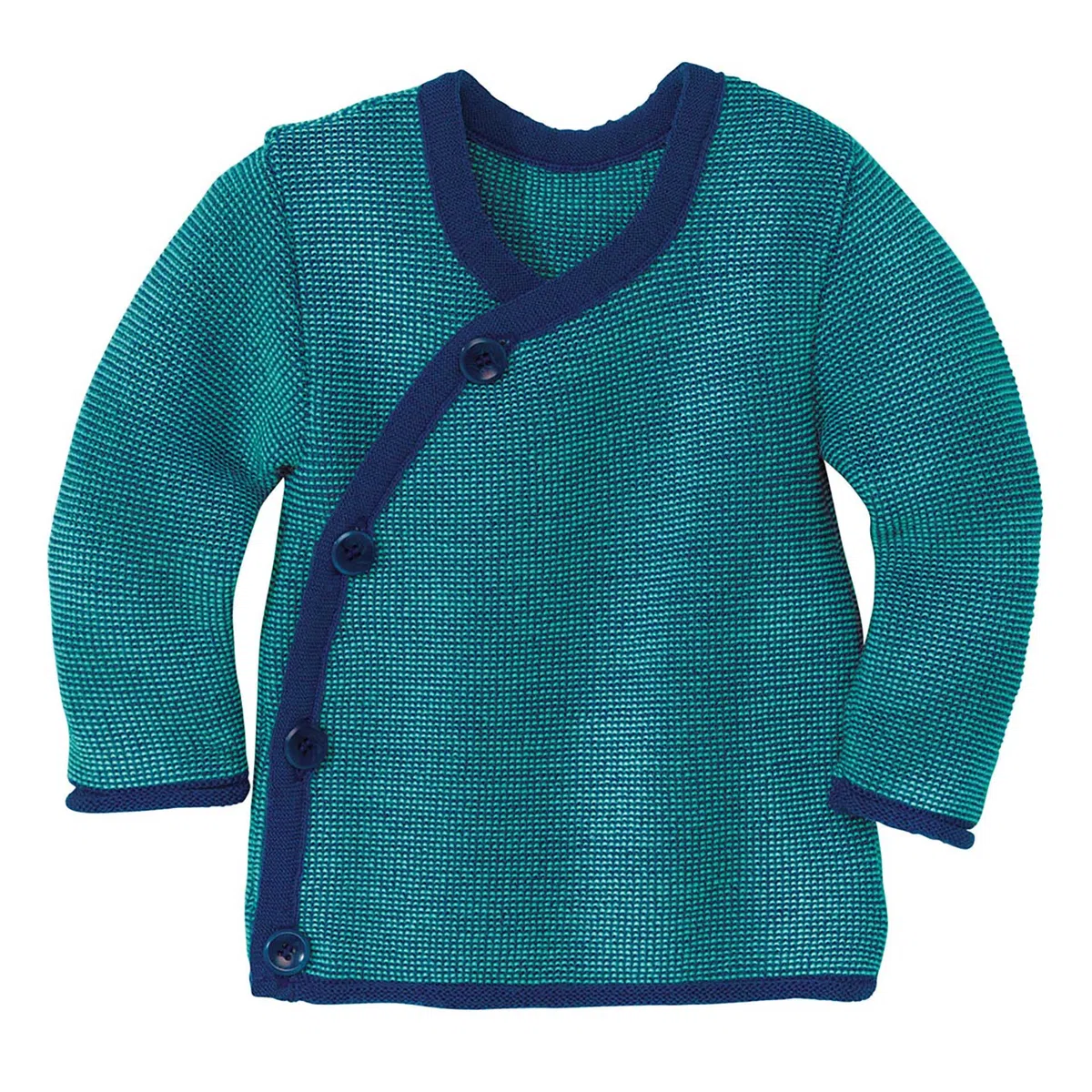 Disana Baby-Jacke Baby & Kinder - 100% Bio-Merino - atmungsaktiv, angenehm warm Unisex Gr. 50 – 92 – nachhaltig & fair – mit Wickelverschluss - Made in Germany