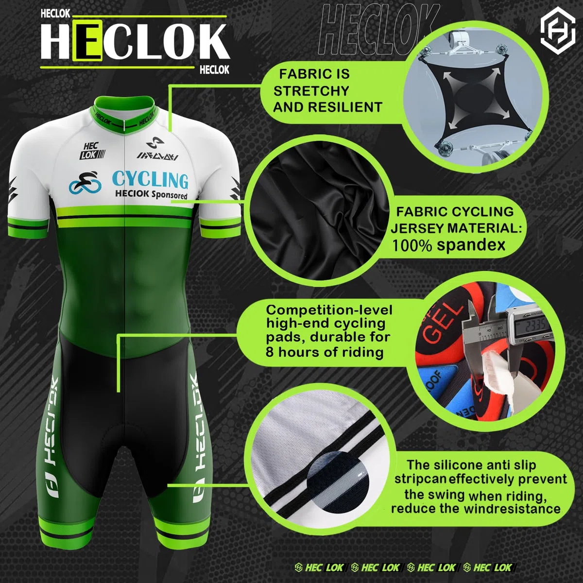 Herren Pro Fahrrad Skinsuit Kurzarm, Herren Triathlon Tri Anzug Kompression Duathlon Laufen Schwimmen Fahrradfahren Skinsuit Gepolstert Einteilig Trisuit,Einteiliges Radtrikot