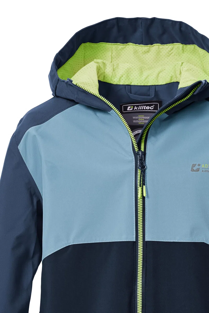 Killtec Jungen Kos 147 Bys Jckt Funktionsjacke/Regenjacke wasserdicht mit Kapuze