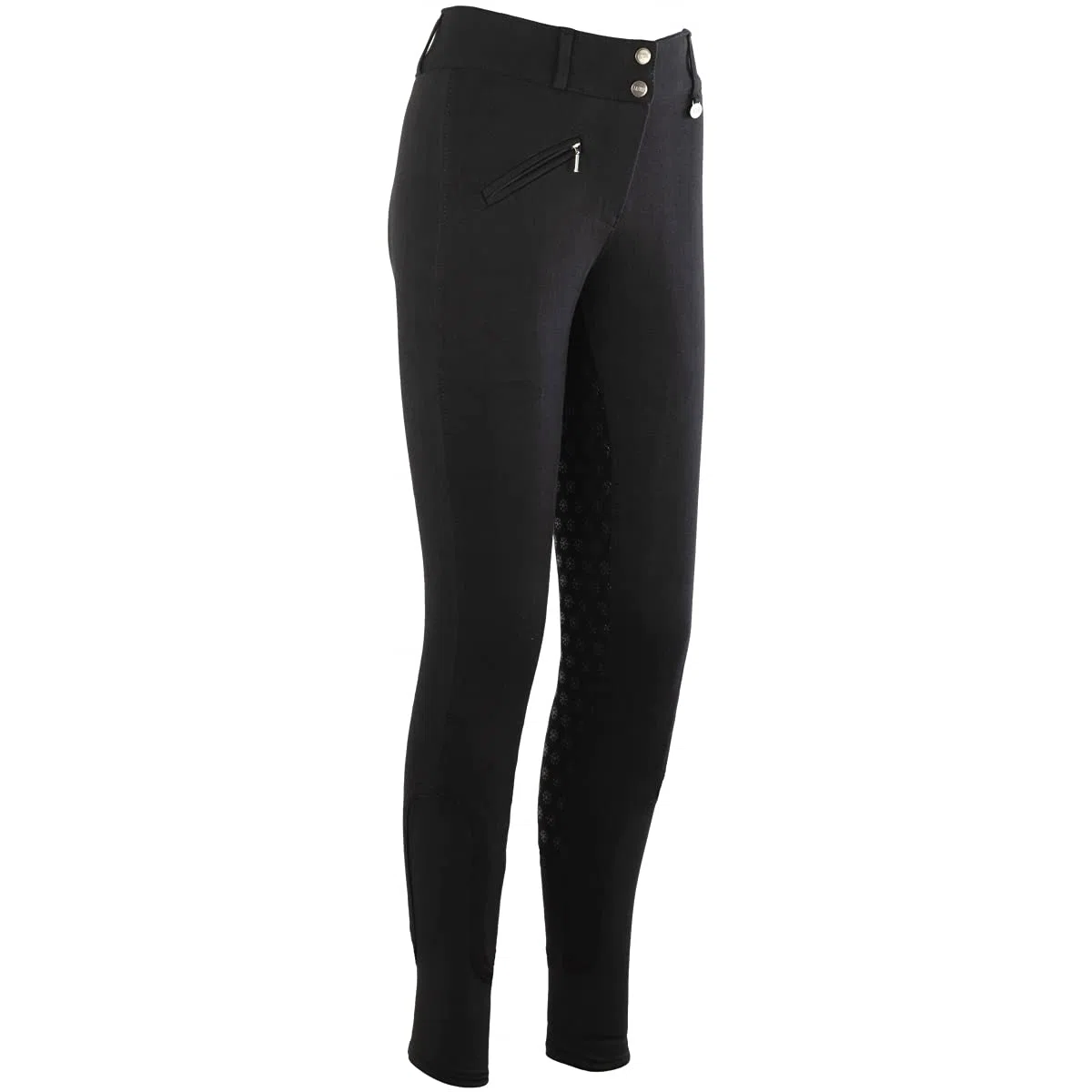 Lazura - Winter Reithose für Damen & Kinder Comfort | mit Silikon Vollbesatz & Fronttasche | warme Reitleggings in Nachtblau oder Schwarz | Reitbekleidung in Größe 104-176 & 36-48