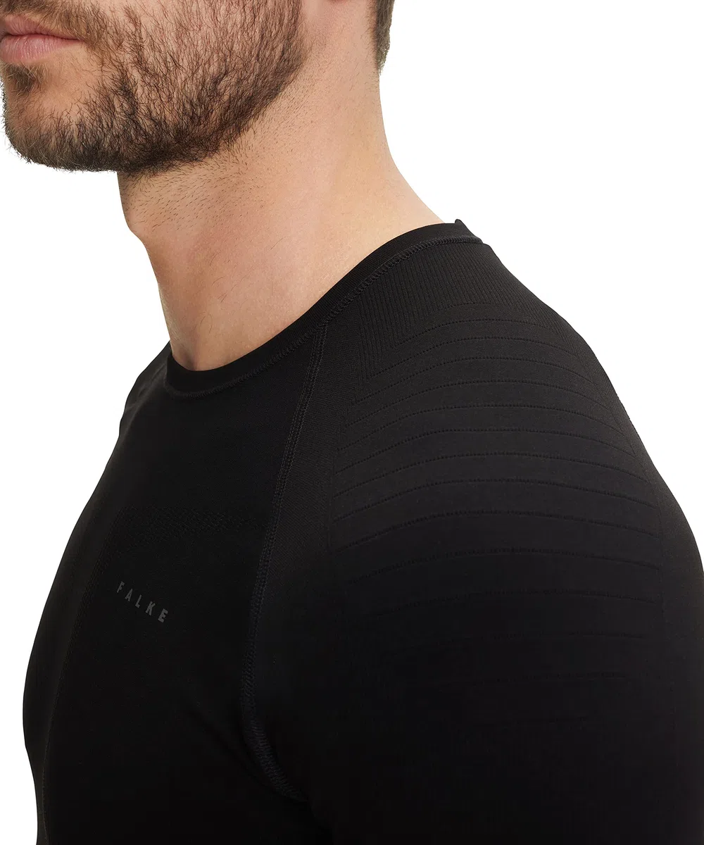 FALKE Herren Maximum Warm Round Neck Funktionsshirt Langarm schnelltrocknendes atmungsaktives nachhaltiges Funktionsmaterial kalte bis sehr kalte Temperaturen Funktionsunterwäsche 1 Stück