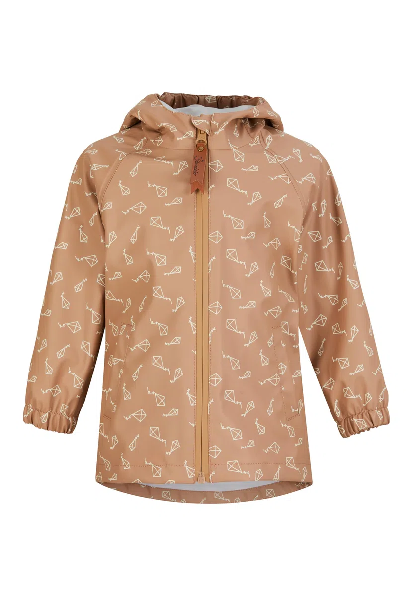 Sterntaler Regenjacke ungefüttert Drachen - Kinder Regenjacke wasserdicht - Jungen Jacke mit verschweißten Nähten Kapuze und reflektierendem Detail - robuste Regenbekleidung