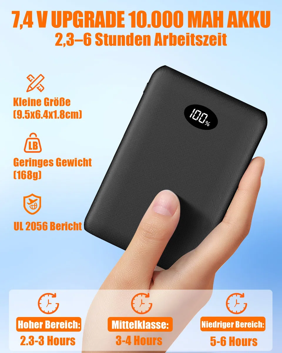 CYCYHEAT Beheizbare Unterwäsche Herren & Damen – Elastisches Thermo-Unterwäsche-Set mit Verbesserter Heiztechnologie und 7,4V 10000mAh Akku, 3 Heizstufen für Winter, Zuhause