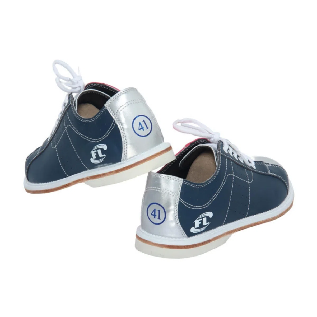 JiuQing Bowlingschuhe Für Damen Herren Gleitsohle Obermaterial Aus Leder Schnürung Leicht Für Links Und Rechtshänder