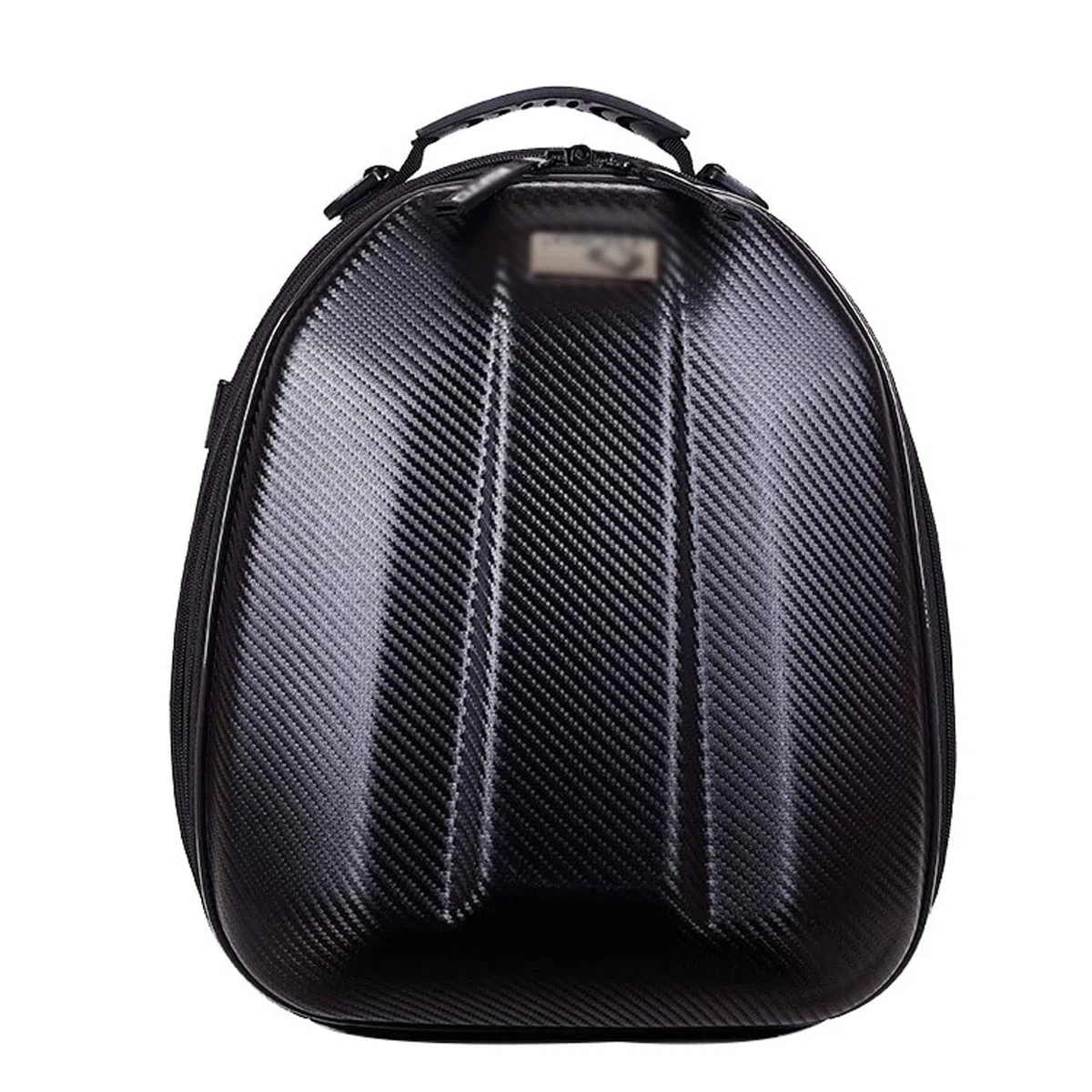 Motorradkoffer Retro-Hartschalen-Motorradhelmtasche mit erweiterbarem Stauraum Wasserdichter Rucksack mit großer Kapazität 12,6 * 9,1 * 15 Zoll Stirnband