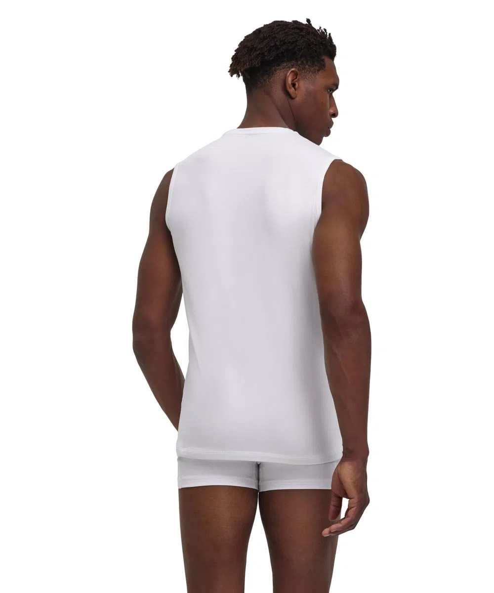FALKE Herren Daily Comfort 2-Pack Muscle Shirt Unterwäsche Unterhemd bequemes Muskelshirt ärmellos mit Rundhals Ausschnitt im Multipack schnelltrocknende atmungsaktive nachhaltige Baumwolle 2 Stück