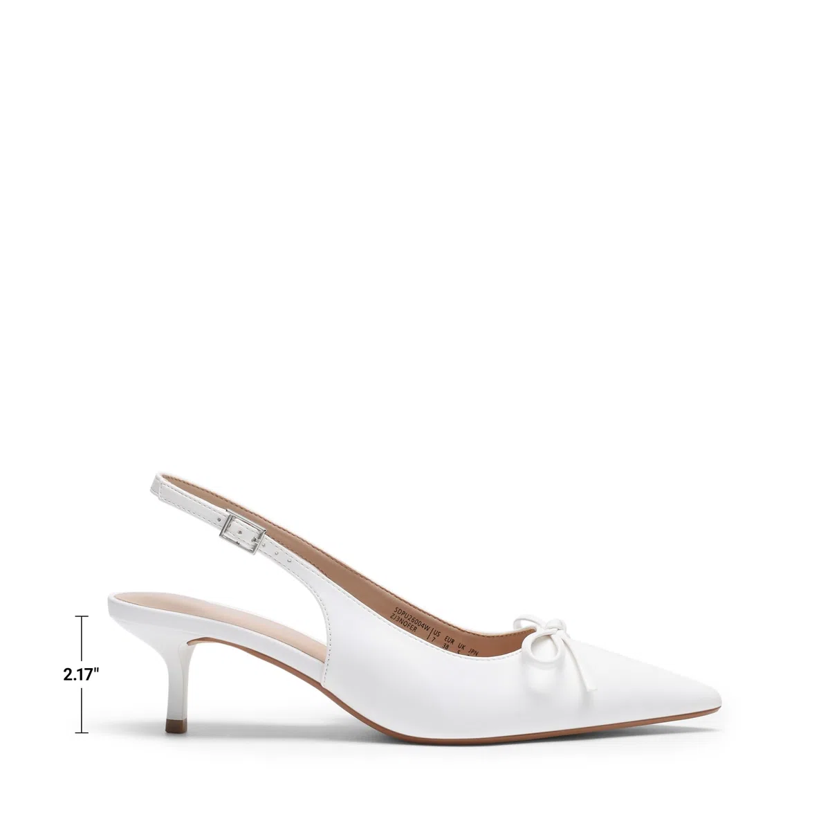 DREAM PAIRS Slingback Schuhe mit Kitten Heels für Damen Elegante Schuhe mit spitzer Zehenpartie bequem und schick Pumps Brautschuhe