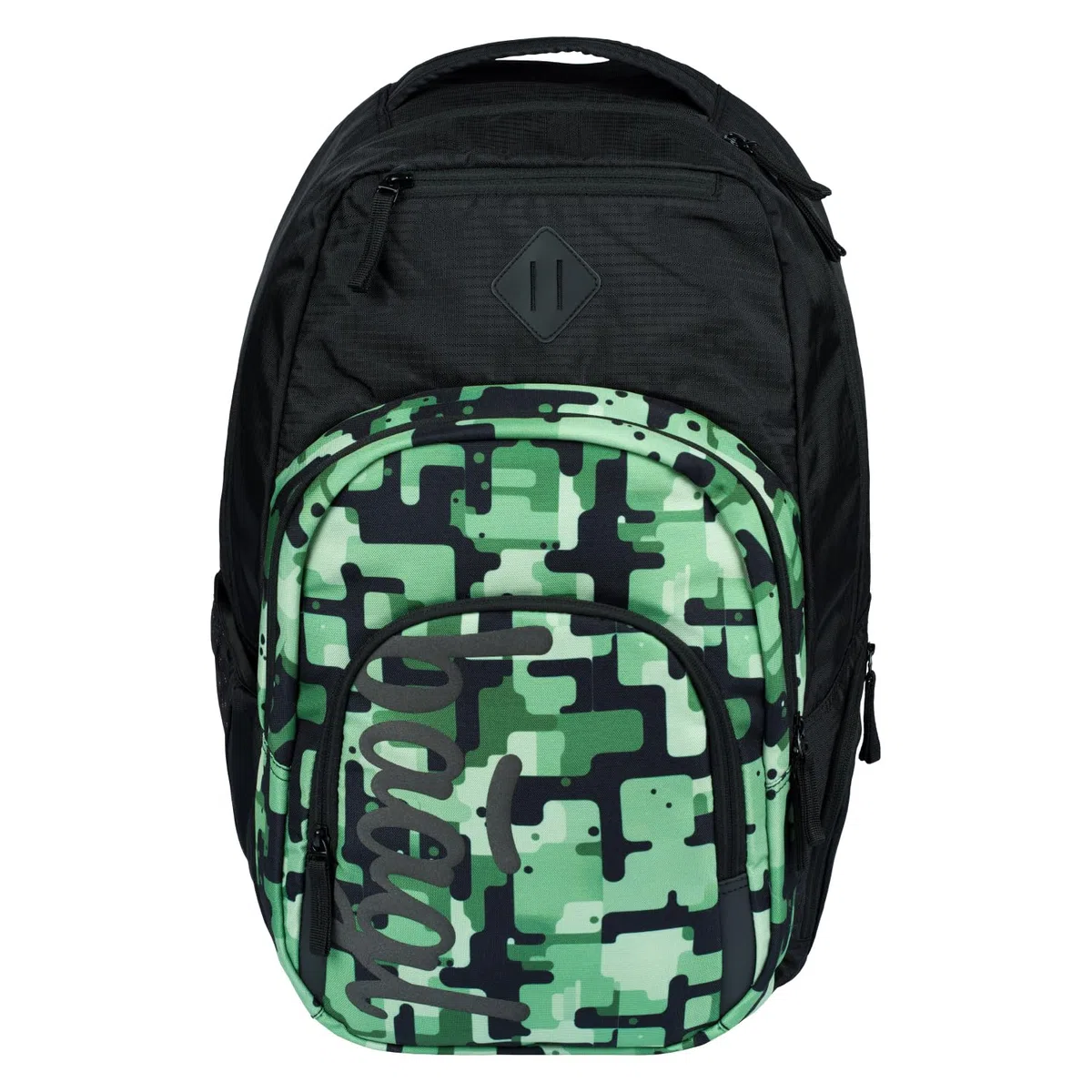 Baagl Schulrucksack Set 3 Teilig Rucksack Grundschule Daypack 35 l Green | Ergonomischer Großer Ranzen mit Brustgurt und Laptopfach für Jungen Mädchen Teenager bietet ein Kühlfach für Schulbücher.