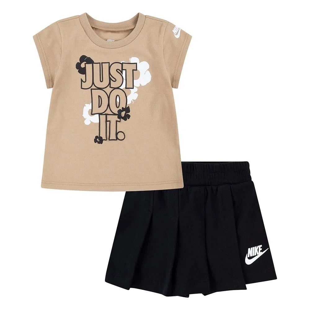 Nike Baby - Mädchen Floral Skort Set 16l814 KOMPLETT