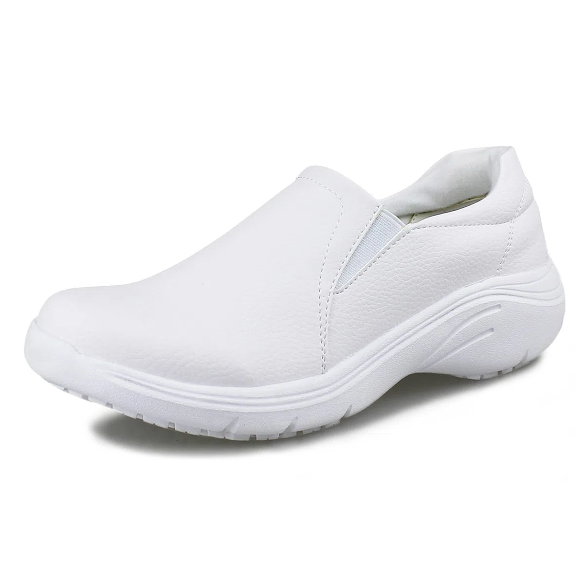 Hawkwell Damen Leichte Komfort Krankenschwester Schuhe rutschfeste Stillschuhe,Weiß EU 39