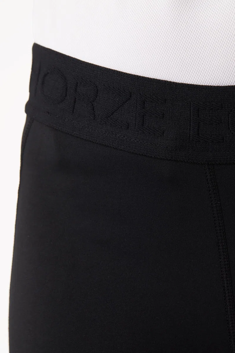 HORZE Kinder Reitleggings Madison, Vollbesatz Reithose Mädchen mit Silikon für besseren Halt im Sattel, Schwarz, 158/164