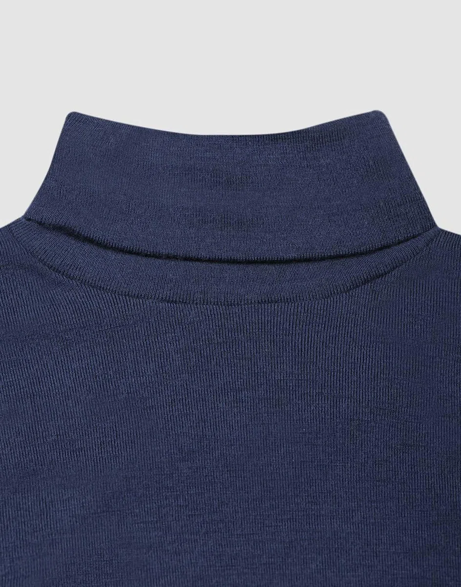 DILLING Herren Rollkragenshirt aus Merinowolle