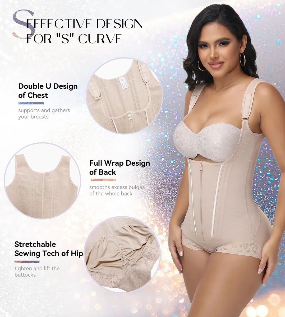 SHAPSHE Fajas Colombianas Moldeadoras Postpartum Stage 1/2/3 Body Shaper Korsett Shapewear Hohe Kompression Kleidungsstück für Frauen