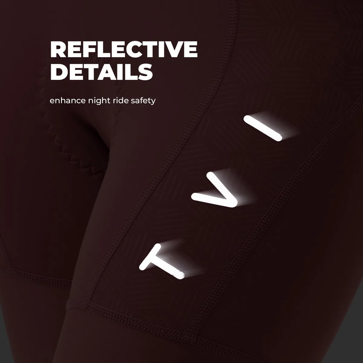 ROCKBROS TVI Fahrrad Trägerhose Damen, Kurz Gepolstert Fahrradhose Sommer, mit Magnetischer Träger, Hohe Taille Reflektierende Hochelastische Radlerhose für Rennrad MTB