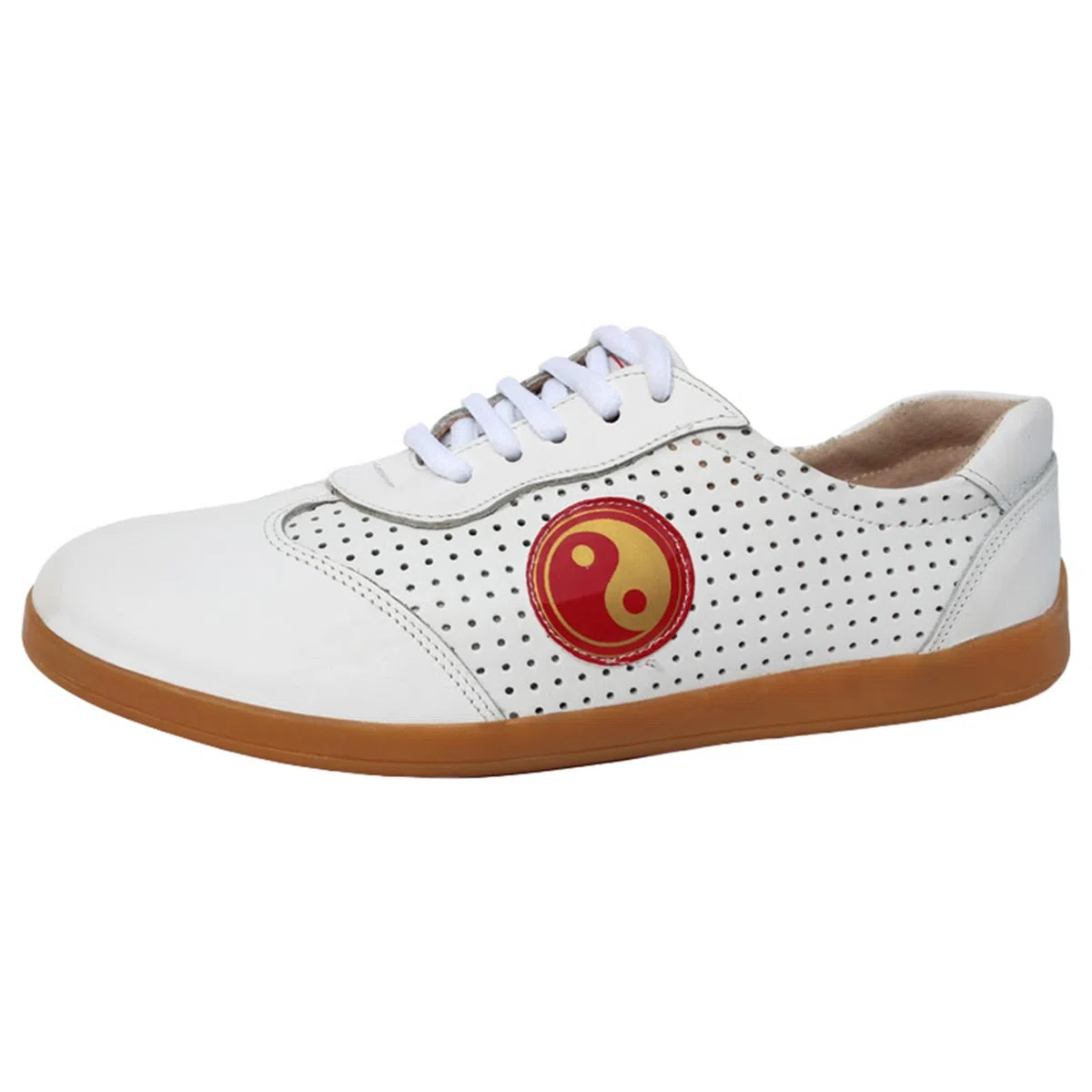VIBLiSS Kung Fu Schuhe, Damen Leder Martial Arts Tai Chi Schuhe Gummisohle Wushu Walking Training Schuhe Für Frauen