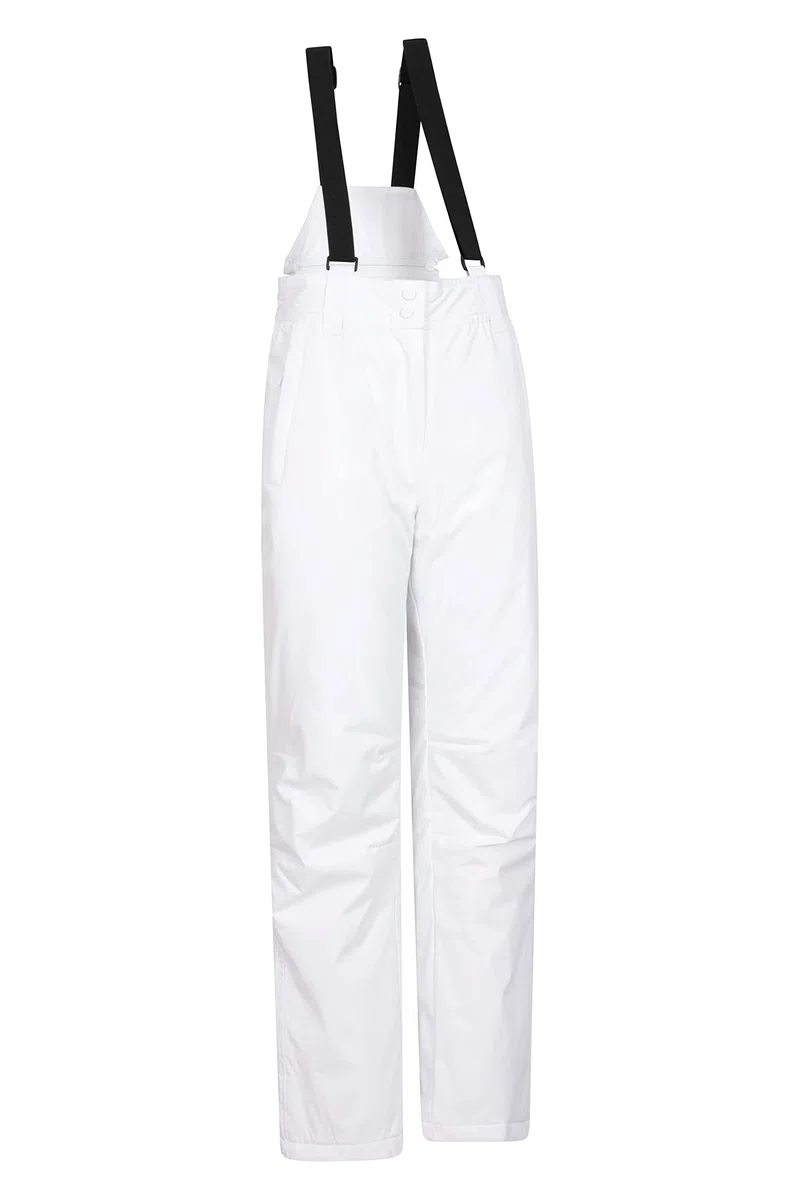 Mountain Warehouse Moon schmalgeschnittene Damen-Skihose - Wasserabweisende Hose aus Rip-Stop-Material mit abnehmbaren Hosenträgern und Knöchelreißverschlüssen