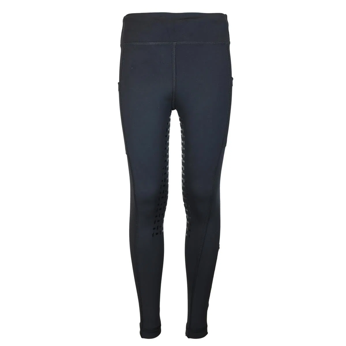 Reitset Kinder Reitweste Mia Maroon gesteppt mit Silikon-Vollbesatz Reitleggings Schwarz