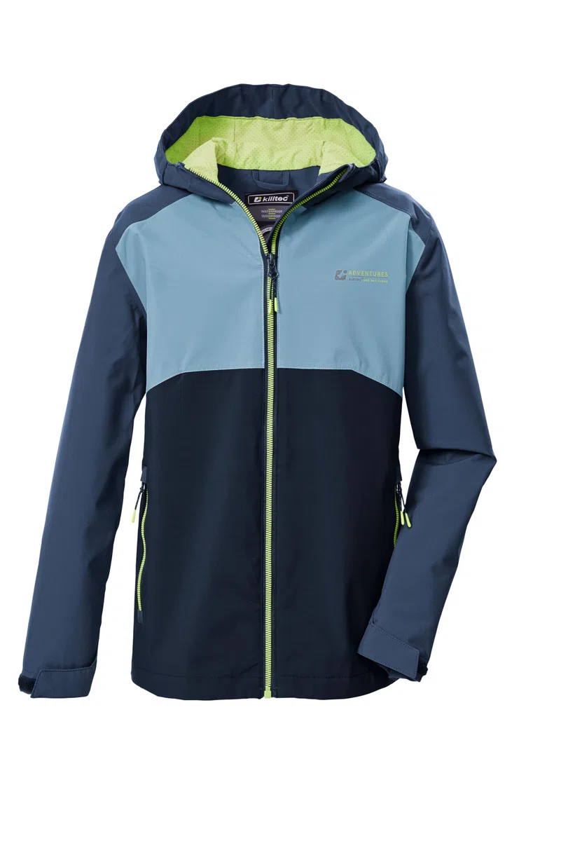 Killtec Jungen Kos 147 Bys Jckt Funktionsjacke/Regenjacke wasserdicht mit Kapuze