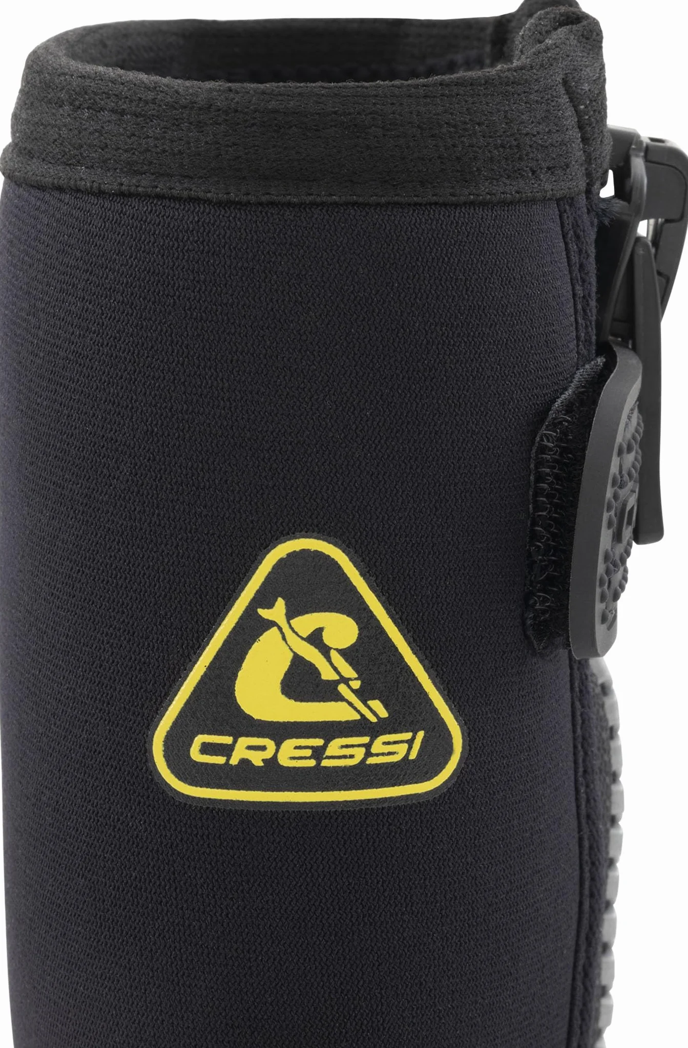 CRESSI ReefTech/RS Boots 5mm - Unisex 5mm Schwarz Neoprenstiefel mit Doppeltem Futter für Wassersport und Tauchen mit offenen Fersenflossen, Speziell Entwickelt, zum die Füße vor Kälte zu Schützen