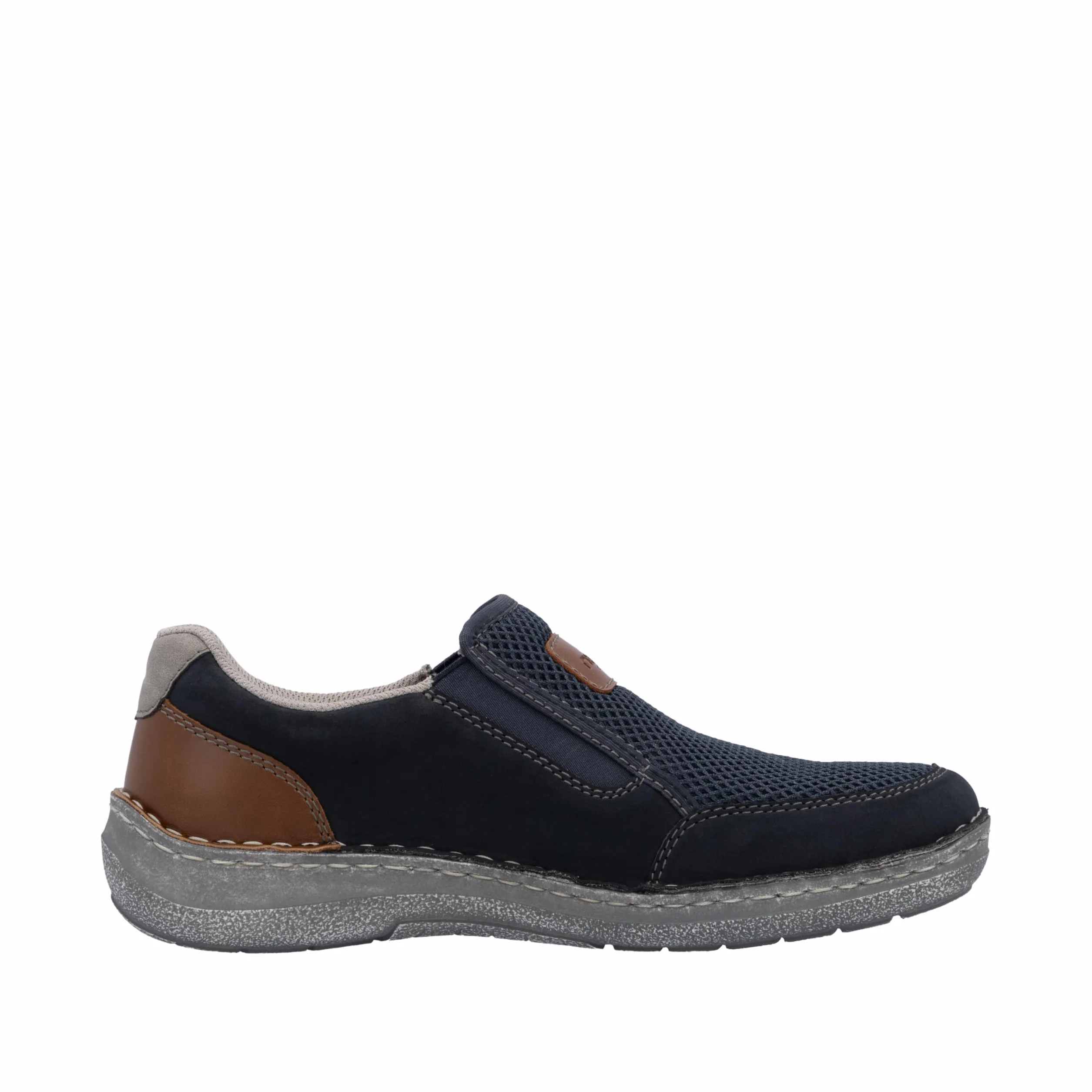 Rieker 03053-14 Herren Slipper Synthetik blau blau