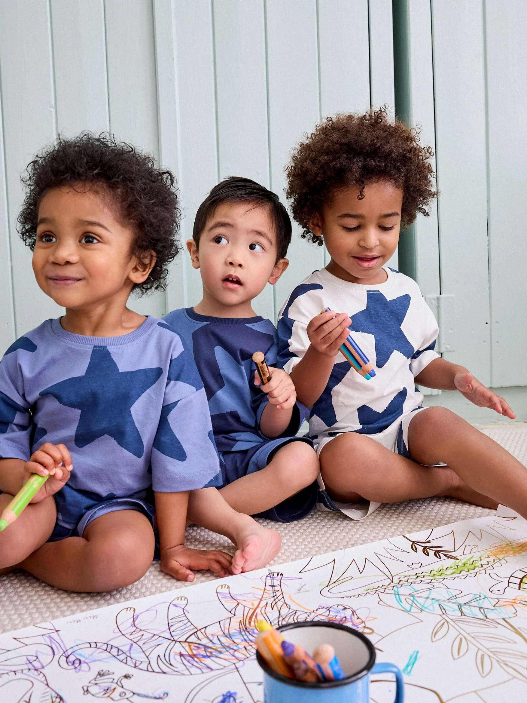 NEXT Jungen Kurze Schlafanzüge, 3er-Pack 74-152