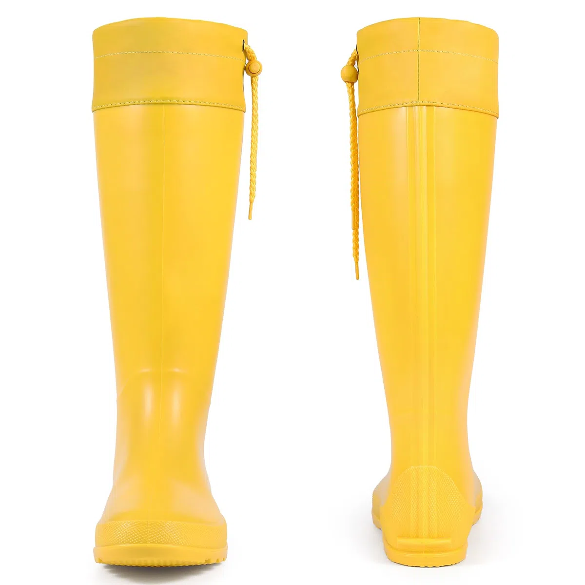 Asgard Verstaubare hohe Regenstiefel für Damen, wasserdicht, Gummi-Gartenstiefel, ultraleicht, flache Gummistiefel, Schlammstiefel, nicht für breite Waden geeignet