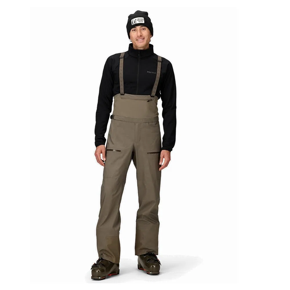 Marmot Solitude UL Bio 1/4 Bib Outdoor Bereit Outdoor Ausrüstung Claystone M