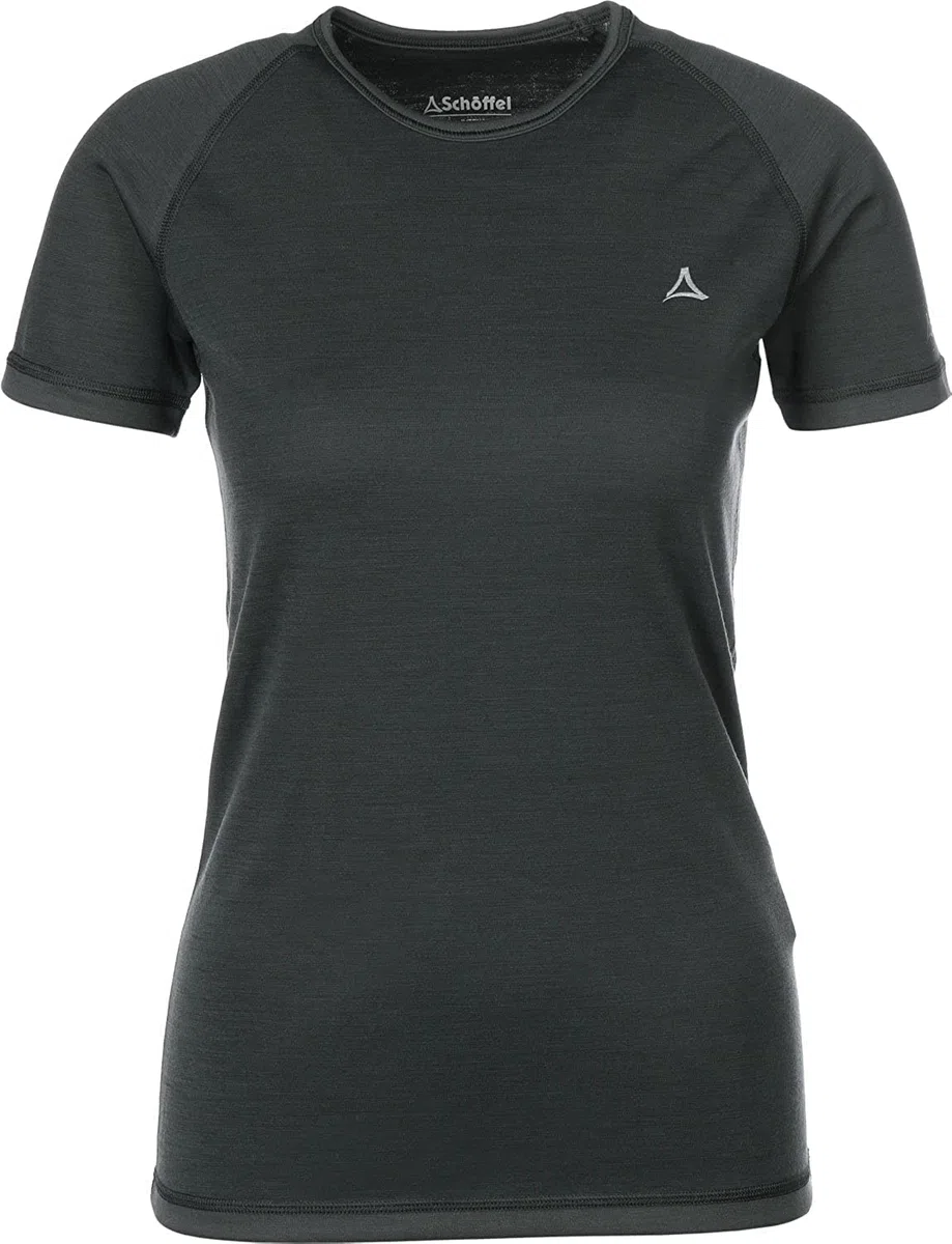 Schöffel Damen Merino Sport T-Shirt Kurzarm Unterhemd Funktionsunterhemd