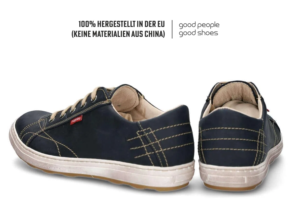 nagaba - Sneaker Herren - Halbschuhe Herren - Echtleder - Flache Schuhe, Sportschuhe, Bequeme Schnürschuhe, für Herbst, Frühling - Lederschuhe für Männer, Jungs - Modell 410